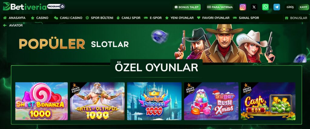 betiveria slot oyunları