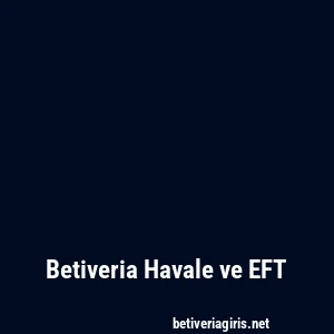 Betiveria Havale ve EFT